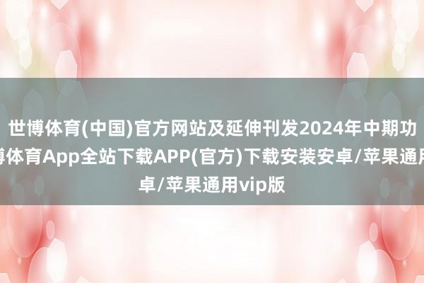 世博体育(中国)官方网站及延伸刊发2024年中期功绩-世博体育App全站下载APP(官方)下载安装安卓/苹果通用vip版