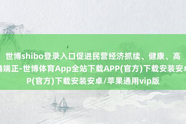 世博shibo登录入口促进民营经济抓续、健康、高质地发展作出明确端正-世博体育App全站下载APP(官方)下载安装安卓/苹果通用vip版