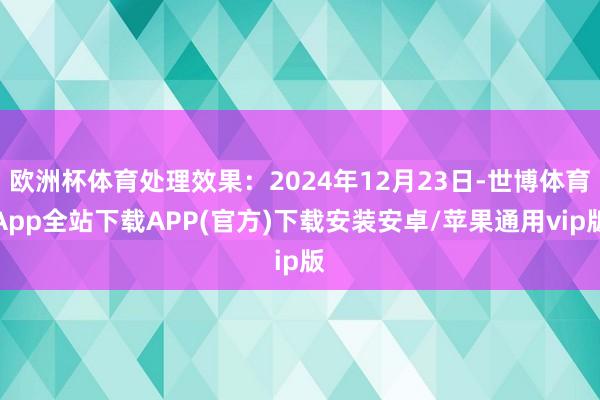 欧洲杯体育处理效果：2024年12月23日-世博体育App全站下载APP(官方)下载安装安卓/苹果通用vip版