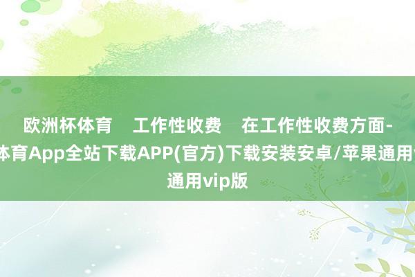 欧洲杯体育 工作性收费 在工作性收费方面-世博体育App全站下载APP(官方)下载安装安卓/苹果通用vip版