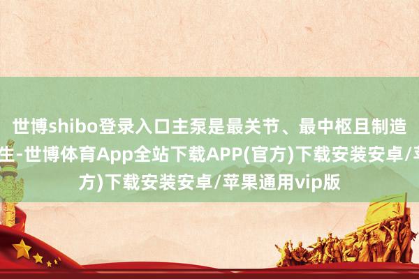 世博shibo登录入口主泵是最关节、最中枢且制造难度最大的诞生-世博体育App全站下载APP(官方)下载安装安卓/苹果通用vip版