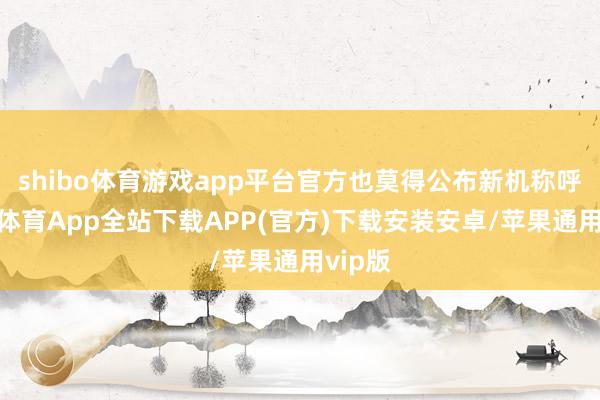 shibo体育游戏app平台官方也莫得公布新机称呼-世博体育App全站下载APP(官方)下载安装安卓/苹果通用vip版
