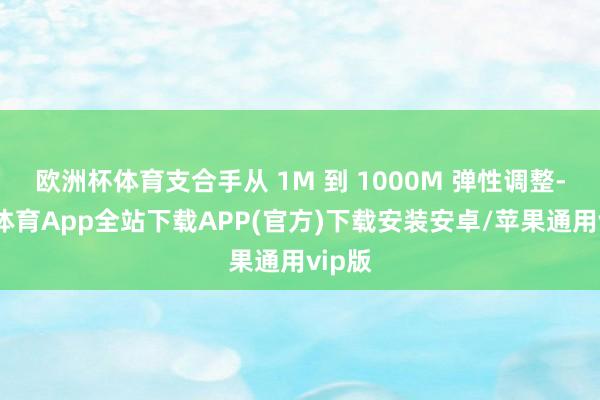 欧洲杯体育支合手从 1M 到 1000M 弹性调整-世博体育App全站下载APP(官方)下载安装安卓/苹果通用vip版